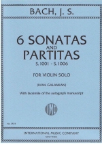 Six Sonatas and Partitas, S. 1001-1006 (Galamian)