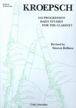 Kroepsch : 416 Progressive Daily Studies for the Clarinet-Bk. III (40 Exercises)