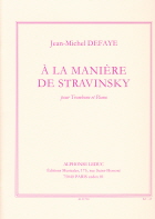 Defaye : A la Maniere de Stravinsky