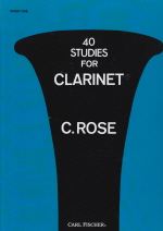 Rose : 40 Studies For Clarinet - Book 1