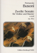 Busoni Zweite Sonate e-moll op. 36a